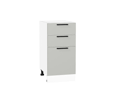 Шкаф нижний с 3-мя ящиками Лайт Special Grey / Белый 816*400*478 мм
