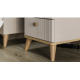 Набор мебели для детской Сканвуд №2 Кашемир, Дуб Кастелло медовый, Кашемир матовый
