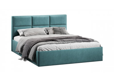 Кровать Стелла Тип 1 с подъемным механизмом Микровелюр Wellmart Indigo