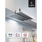 Вытяжка кухонная встраиваемая LEX HONVER 2M 600 WHITE