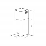 Вытяжка кухонная декоративная LEX MONO 400 BLACK