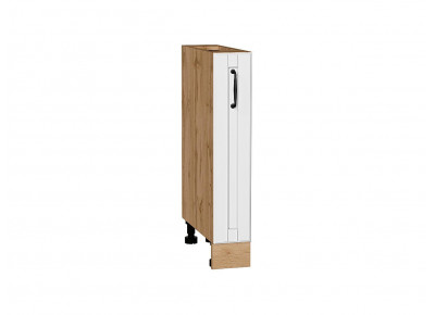 Шкаф нижний бутылочница Дублин Special White/Дуб Вотан 816*150*478