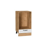 Шкаф нижний под духовку Дублин Special White/Дуб Вотан 816*450*474