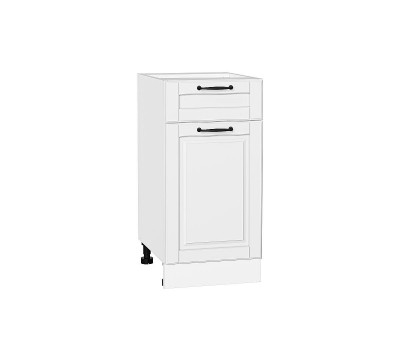 Шкаф нижний с 1-ой дверцей и ящиком Дублин Special White/Белый 816*400*478