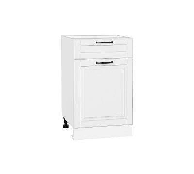 Шкаф нижний с 1-ой дверцей и ящиком Дублин Special White/Белый 816*500*478