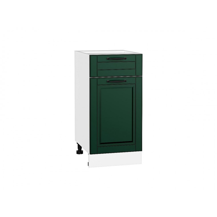 Шкаф нижний с 1-ой дверцей и ящиком Дублин Special Green/Белый 816*400*478 Шкаф нижний с 1-ой дверцей и ящиком Дублин Special Green/Белый 816*400*478