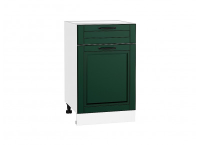 Шкаф нижний с 1-ой дверцей и ящиком Дублин Special Green/Белый 816*500*478