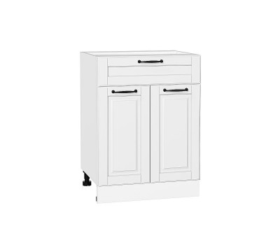 Шкаф нижний с 2-мя дверцами и ящиком Дублин Special White/Белый 816*600*478
