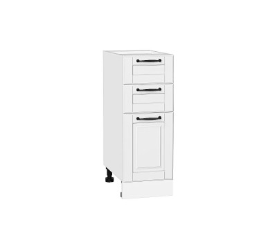 Шкаф нижний с 3-мя ящиками Дублин Special White/Белый 816*300*478