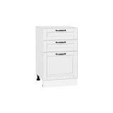 Шкаф нижний с 3-мя ящиками Дублин Special White/Белый 816*500*478