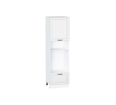 Шкаф пенал с 1-ой дверцей и ящиком под технику Дублин Special White/Белый 2132*600*574