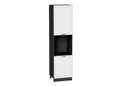 Шкаф пенал с 2-мя дверцами под технику Дублин Special White/Graphite 2336*600*574
