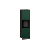 Шкаф пенал с 2-мя дверцами под технику Дублин Special Green/Graphite 2132*600*574