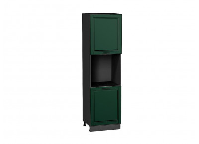 Шкаф пенал с 2-мя дверцами под технику Дублин Special Green/Graphite 2132*600*574