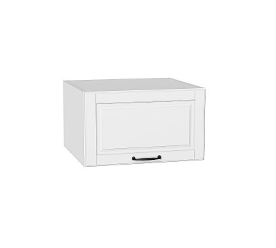 Шкаф верхний горизонтальный глубокий Дублин Special White/Белый 358*600*574