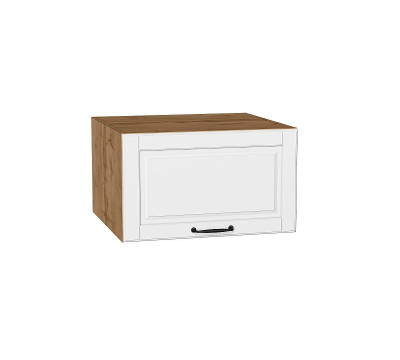 Шкаф верхний горизонтальный глубокий Дублин Special White/Дуб Вотан 358*600*574