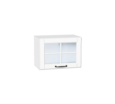 Шкаф верхний горизонтальный остекленный Дублин Special White/Белый 358*500*318