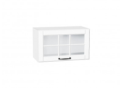 Шкаф верхний горизонтальный остекленный Дублин Special White/Белый 358*600*318