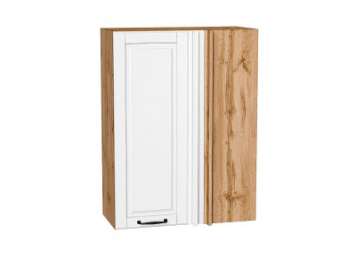 Шкаф верхний прямой угловой Дублин Special White/Дуб Вотан 920*700*345
