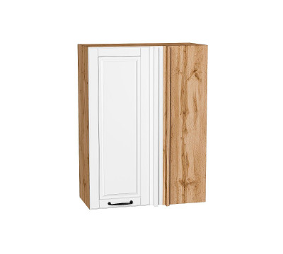 Шкаф верхний прямой угловой Дублин Special White/Дуб Вотан 920*700*345