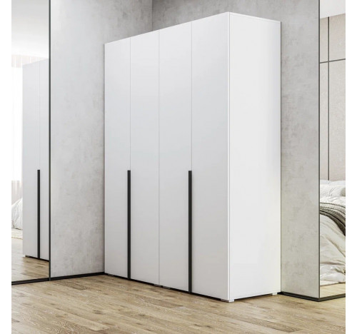Распашной шкаф GreenMebel Orlando 3991, 160x230х50.9 см, белый