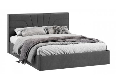 Кровать с ПМ Пандора Тип 1 (с подъемным механизмом) Микрошенилл Relax Graphite