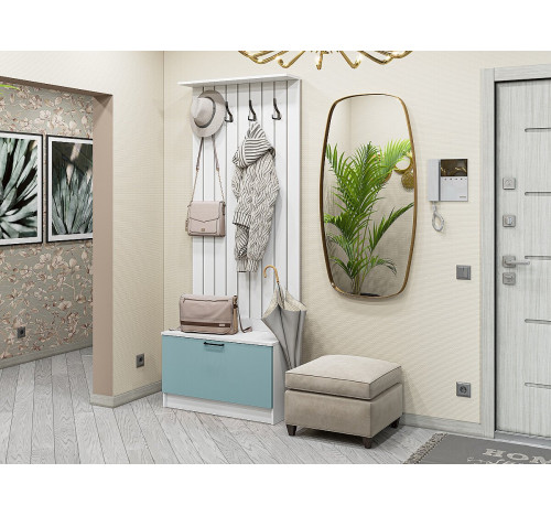 Модульная прихожая Стиль-01 Grey-green In 2S/Белый