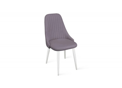 Стул Франк (конус) исп. 2 - ДП2-30 Белый матовый/Микровелюр Catania Lavender (лавандовый)